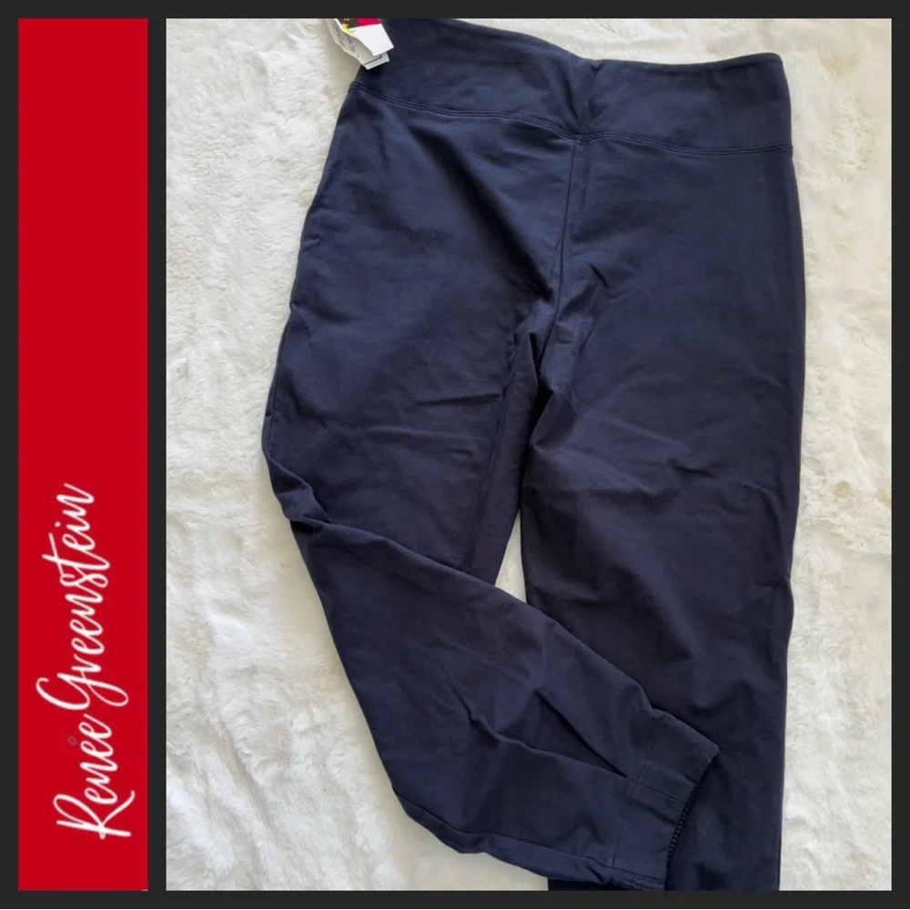 NWT Women with Control by Renee Greenstein Navy Blue Joggers - Picture 3 of 6